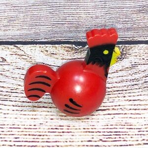 Vintage Fisher Price Little People Rooster/Hen Chicken Farm Animals